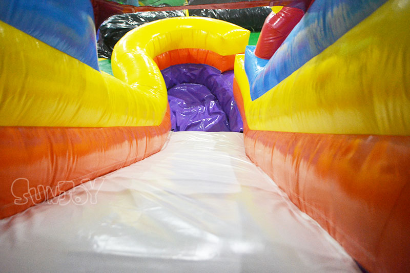circus inflatable slide left sliding lane