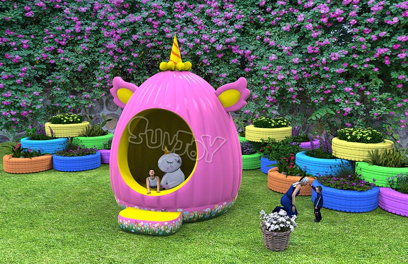 15 feet unicorn bouncer dome for kids