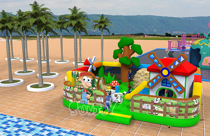 windmill inflatable playground effect picture windmill inflatable playground effect picture