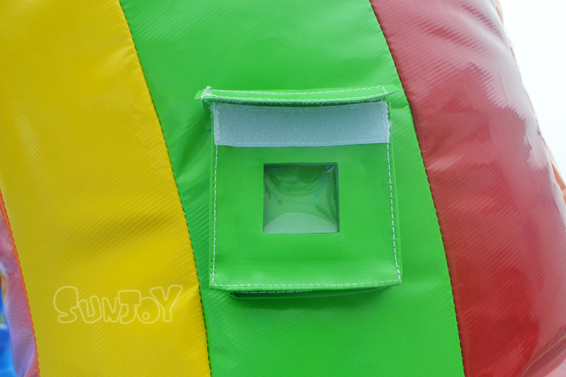 double lane rainbow cloud slip and slide card holder