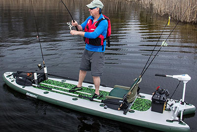 inflatable SUP for fishing