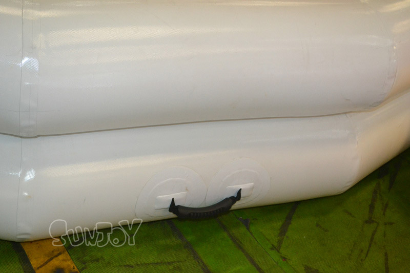 round white inflatable pool handle
