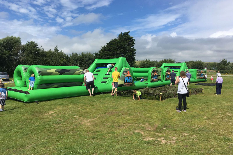 kids inflatable obstacle course