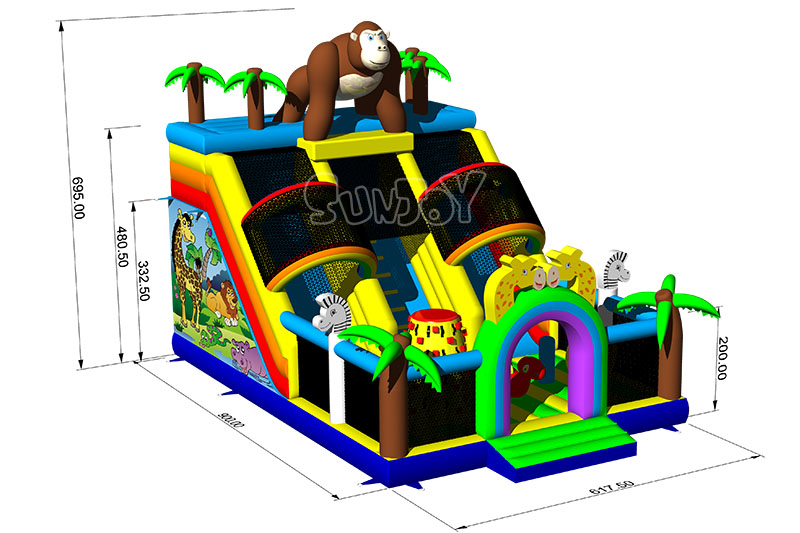 giant animals slide size