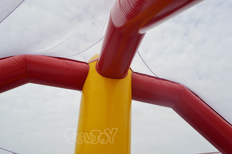 inflatable ball pit top structure