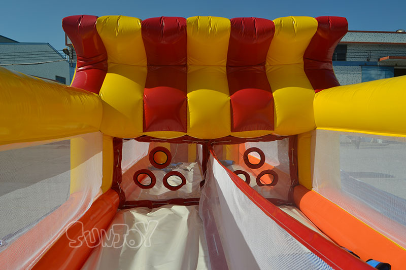 rapid fire inflatable game running lanes