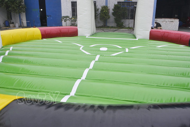 inflatable sumo football field center floor