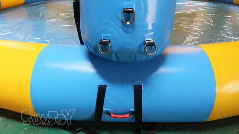 inflatable pool and spider tent connection