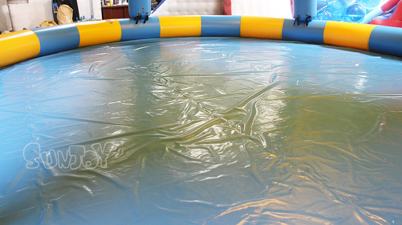round inflatable pool floor