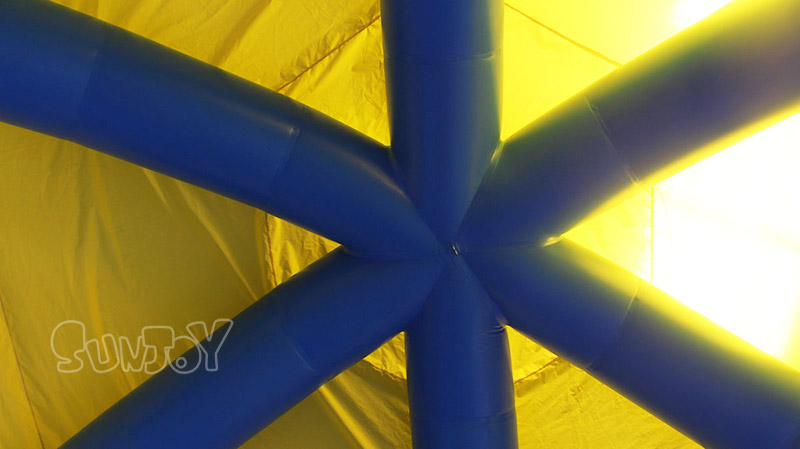 round inflatable pool sunshade tent top structure