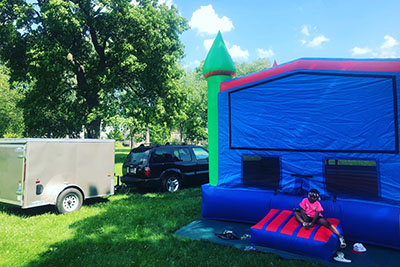 backyard bounce house