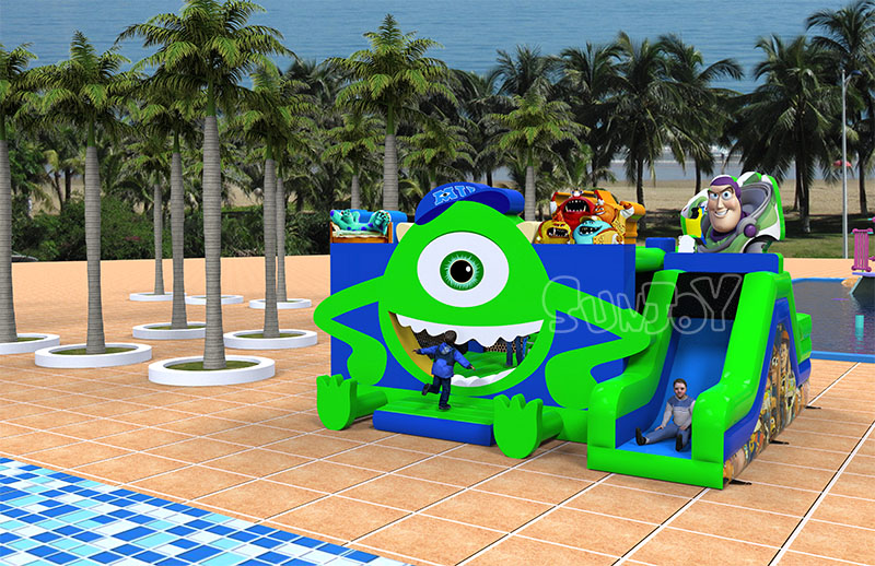 big eye monster inflatable combo