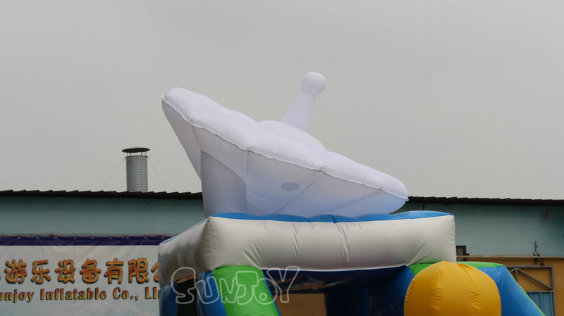 missile inflatable playground details 2