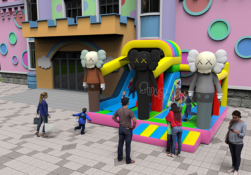 KAWS inflatable bouncer combo for sale