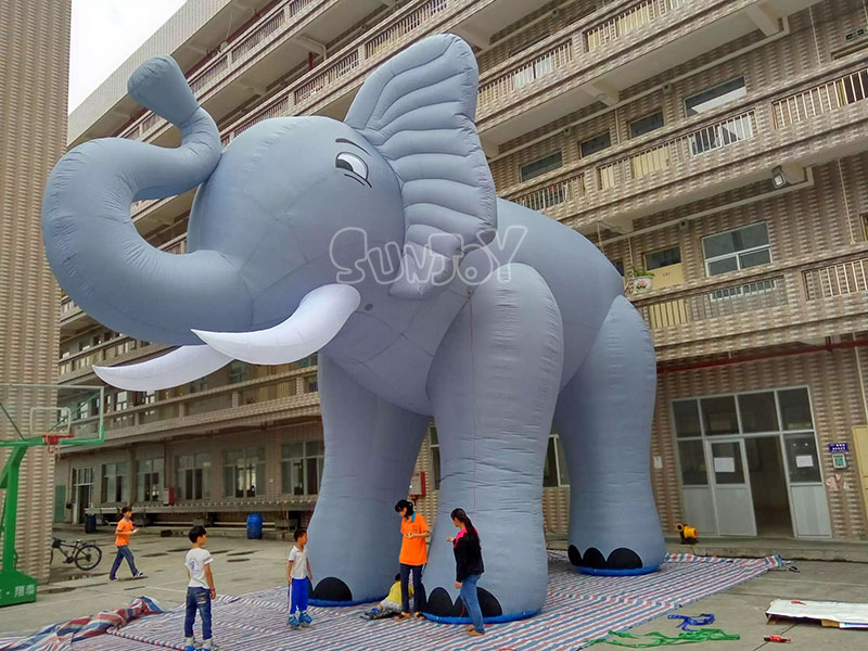 giant inflatable advertising elephant