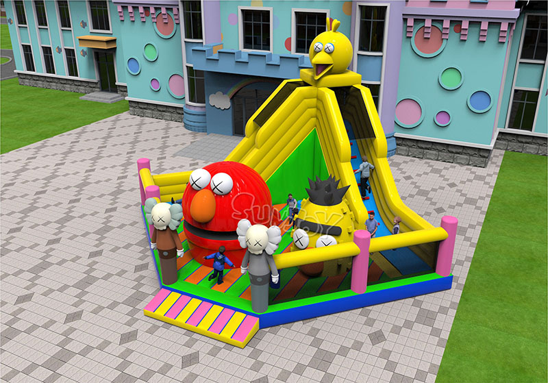 sesame street bouncing playground effect picture