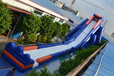44ft tall big hippo inflatable water slide