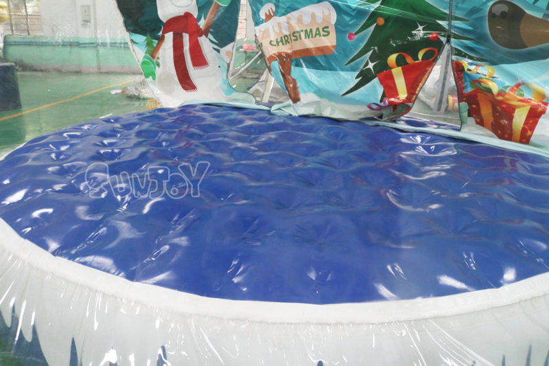 5m inflatable snow globe air floor