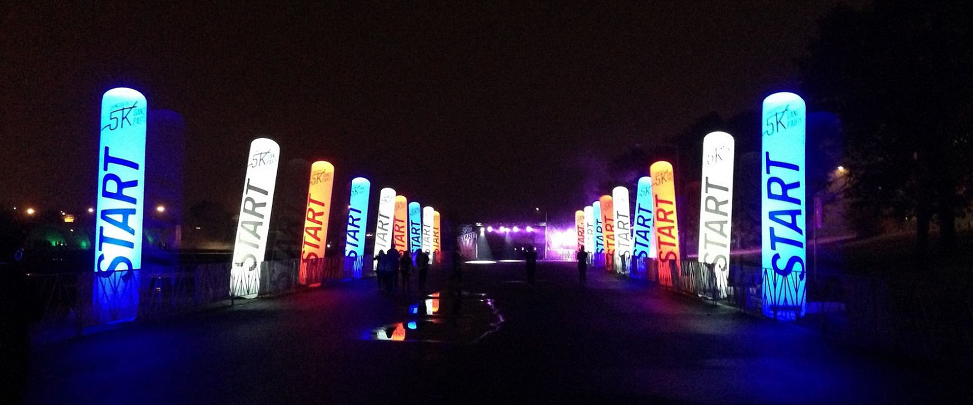 Inflatable LED Column for night