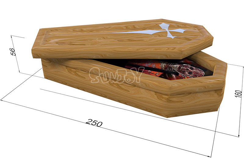 Halloween decoration inflatable coffin size