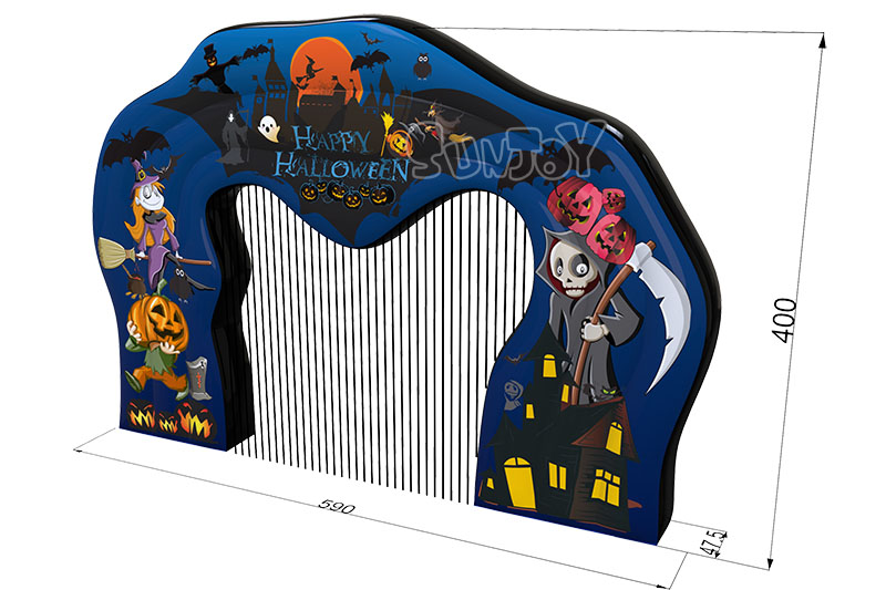 Halloween inflatable archway size