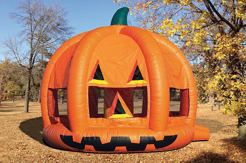 pumpkin bounce house for your fall festival