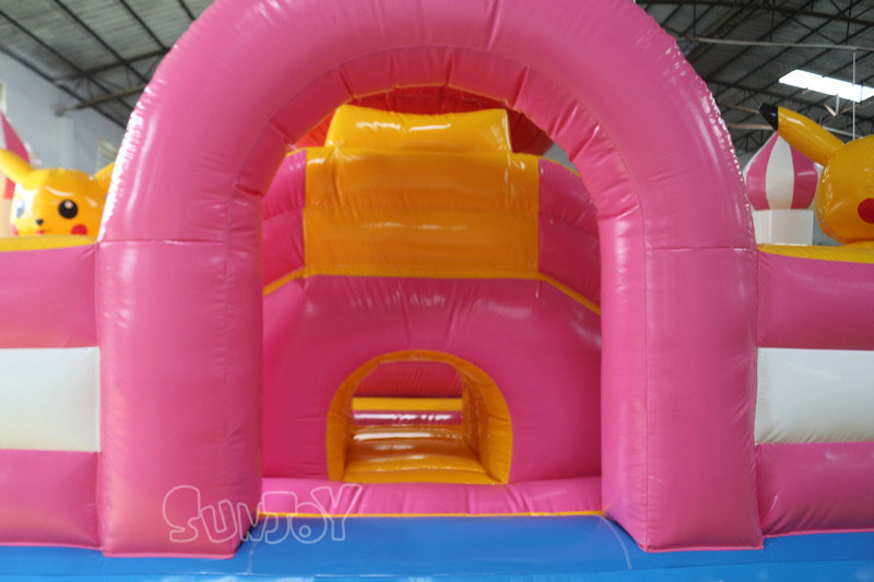 Pikachu inflatable bounce park details 2 Pikachu inflatable bounce park details 2