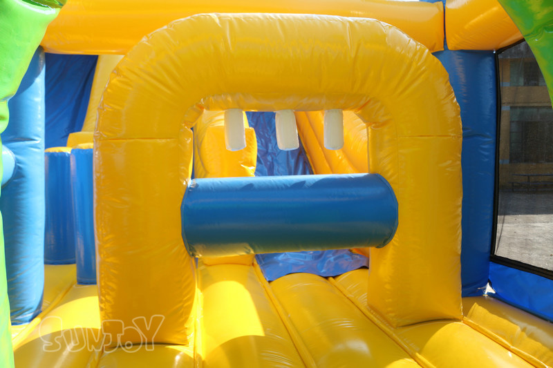 castle front inflatable slide details 1