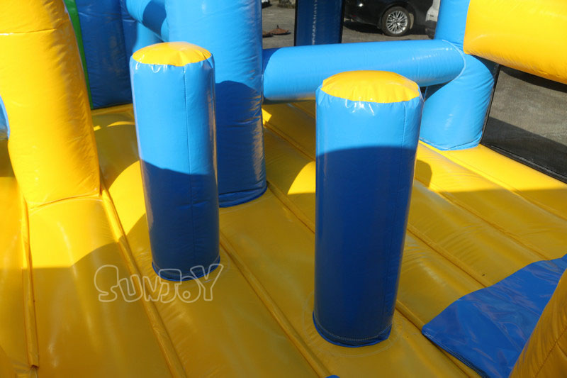 castle front inflatable slide details 2