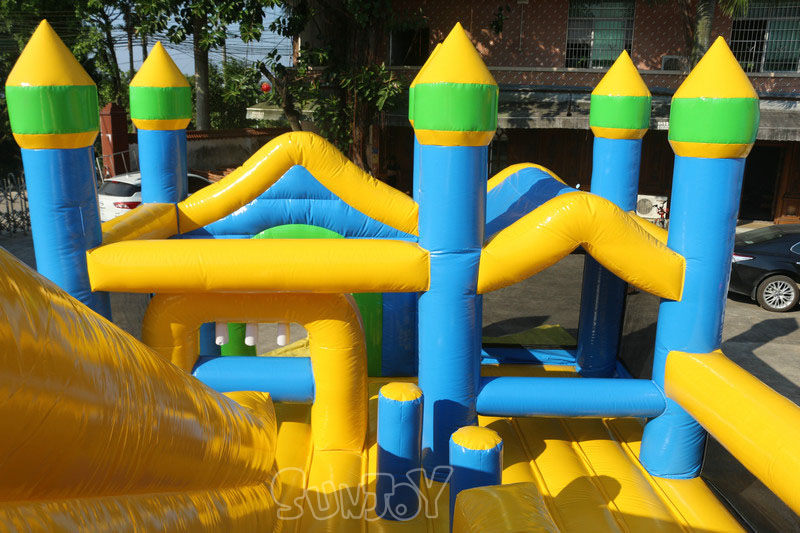 castle front inflatable slide details 3