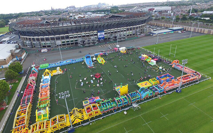 inflatable 5K obstacle course