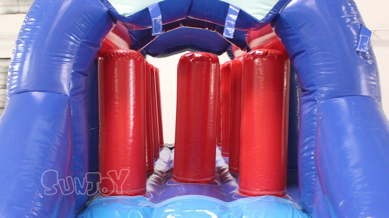 small water slide pillar obstacle